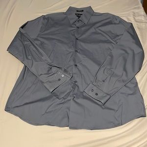 XL Mens Gray Dress Shirt